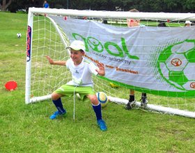 Kids soccer goal keeping, goal keeping training