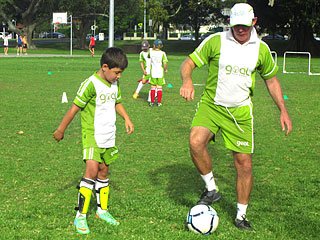 Coaching a player soccer coaching, kids soccer